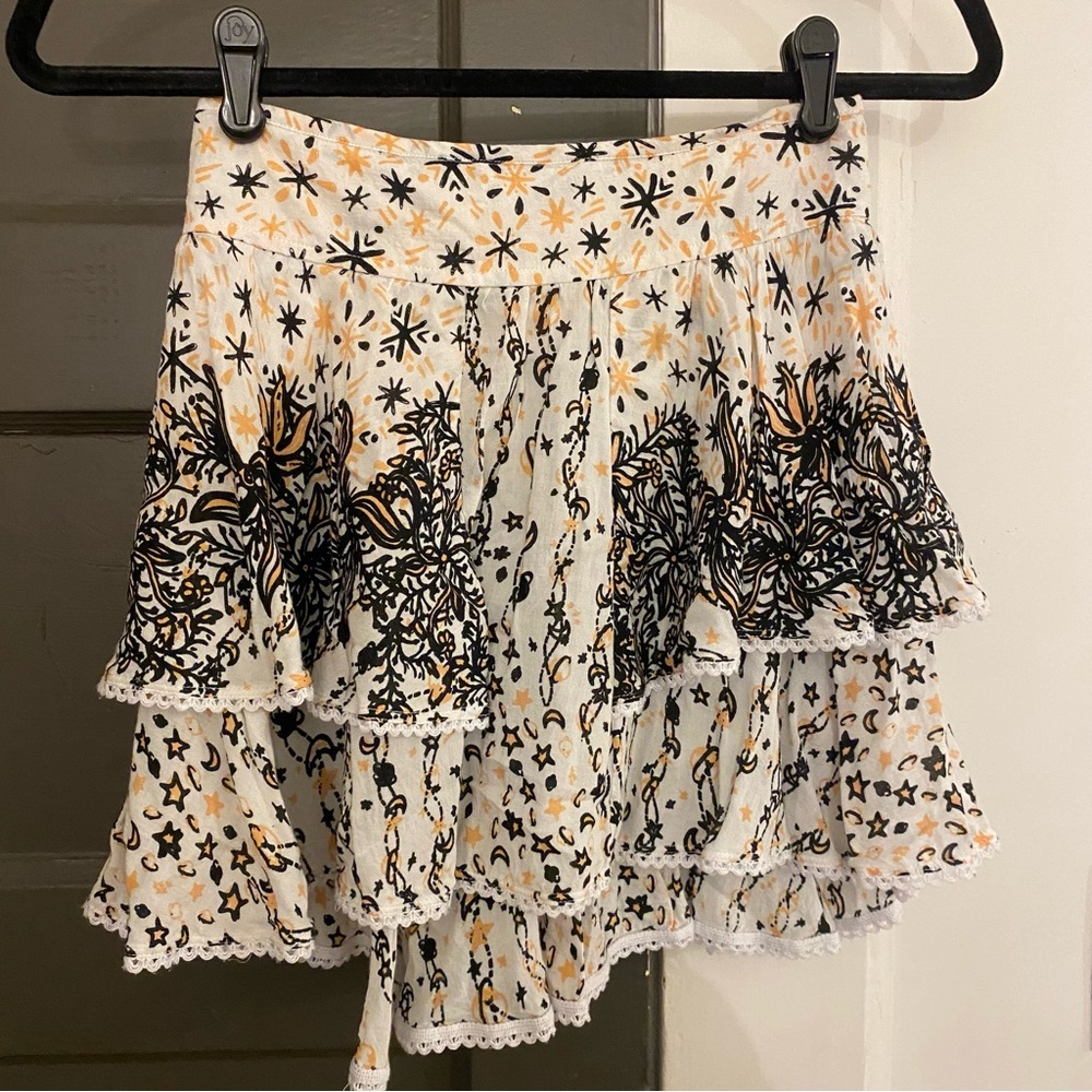 Poupette St. Barth ruffle mini skirt